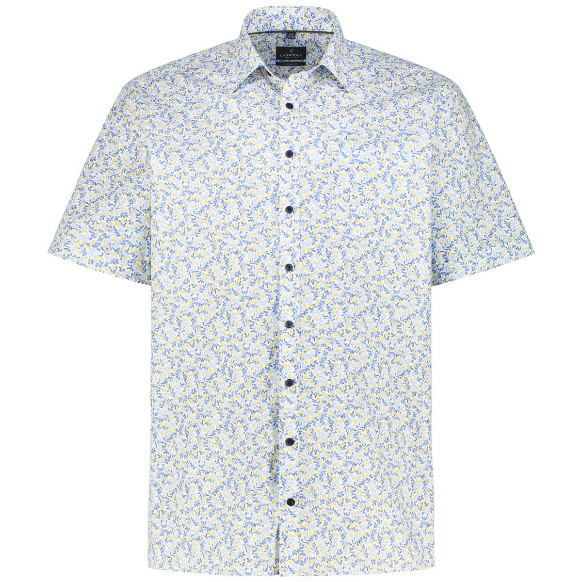 CASA MODA Freizeithemd mit floralem Muster Farbe gelb Größe: 3XL günstig online kaufen