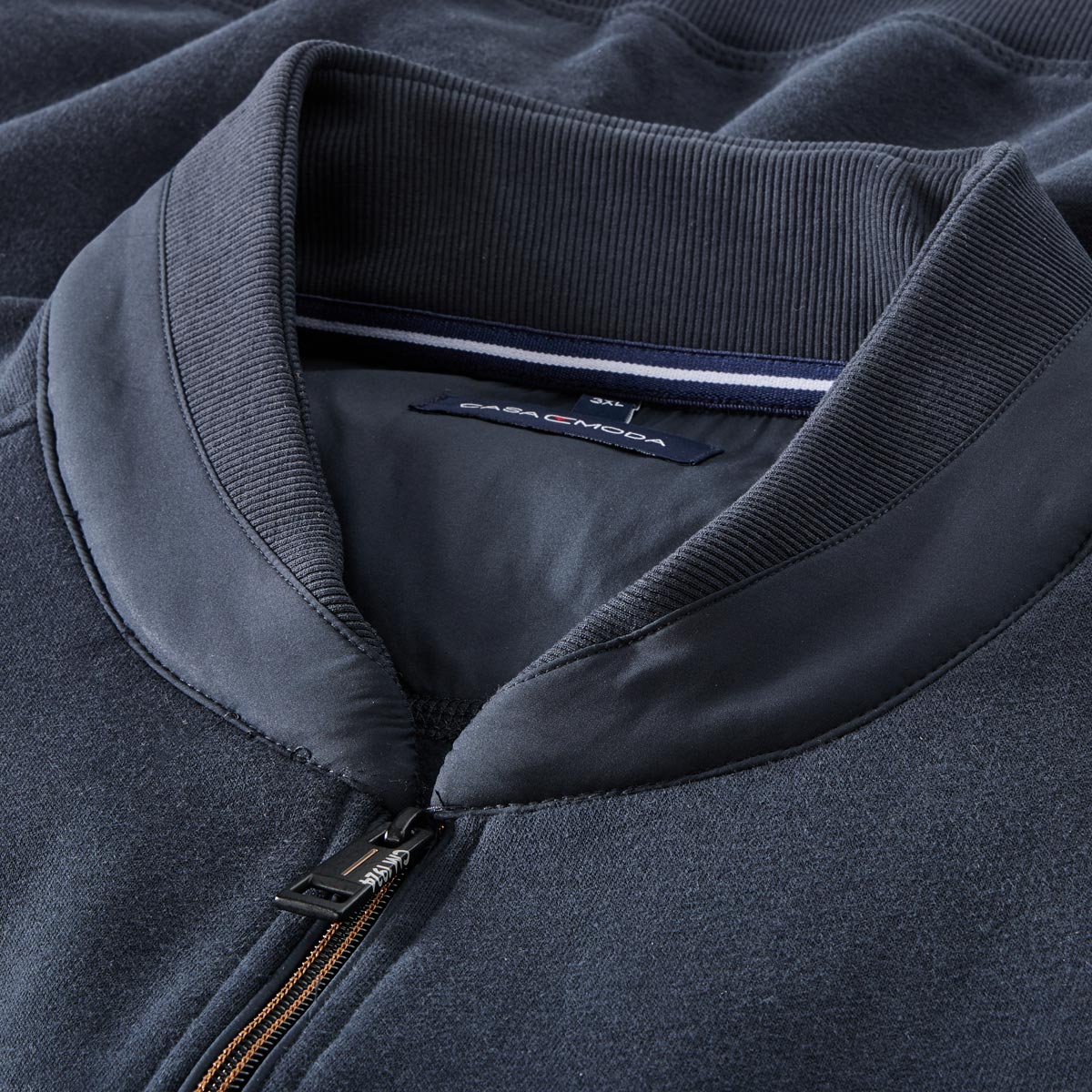 CASA MODA Sweatweste mit Steppbesatz marine