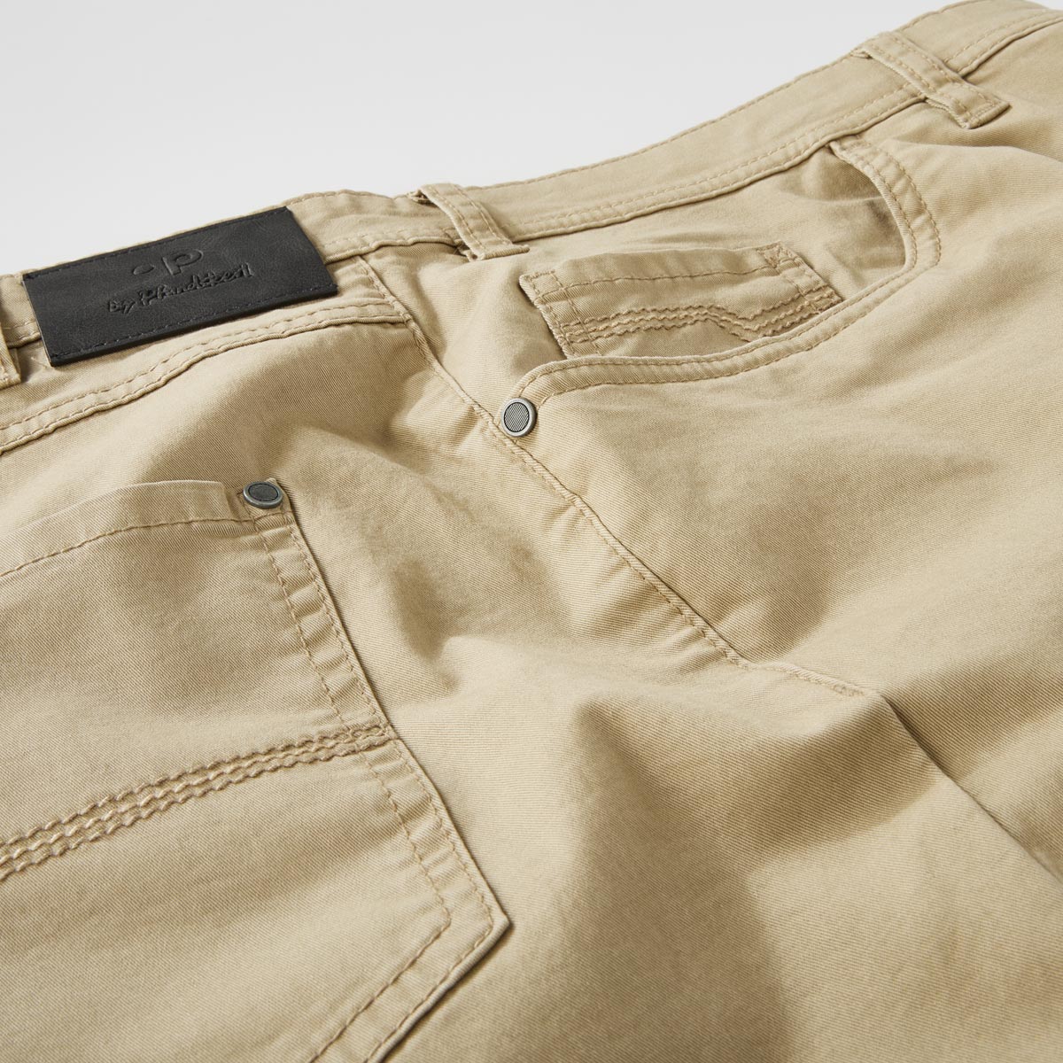 Pfundskerl Baumwollhose mit Stretch, Tapered Fit beige