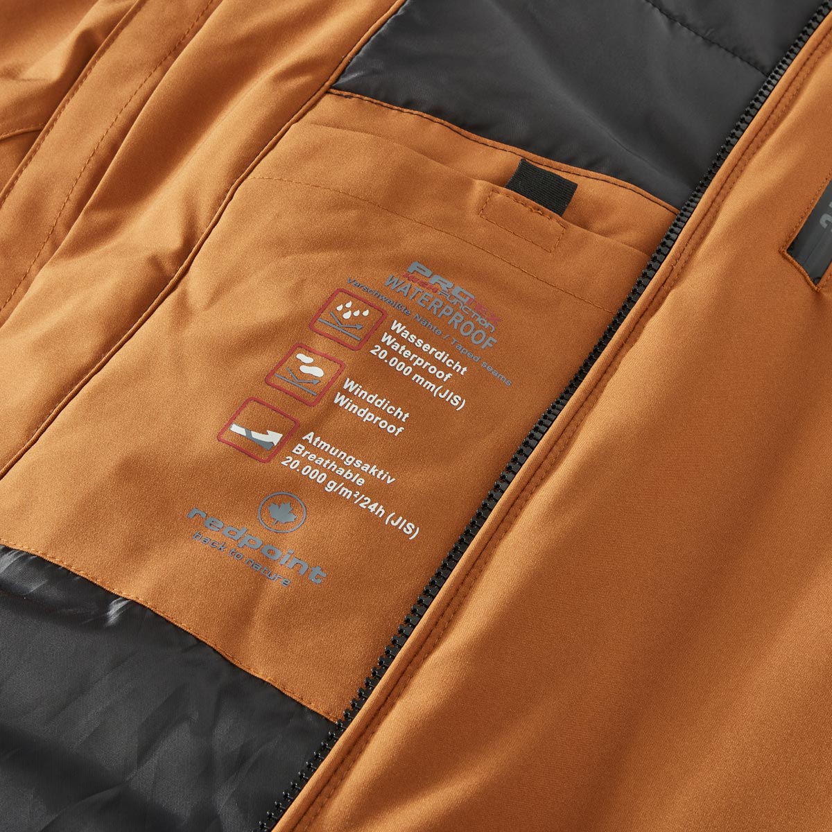Redpoint Funktionsjacke, wind- und wasserdicht rost