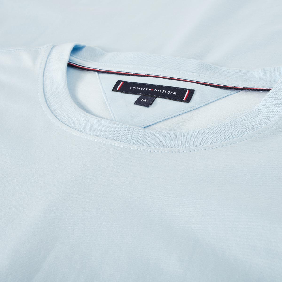 Tommy Hilfiger T-Shirt aus merzerisierter Baumwolle hellblau