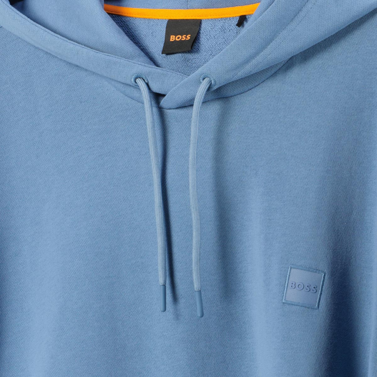 BOSS Hoodie aus Biobaumwolle graublau