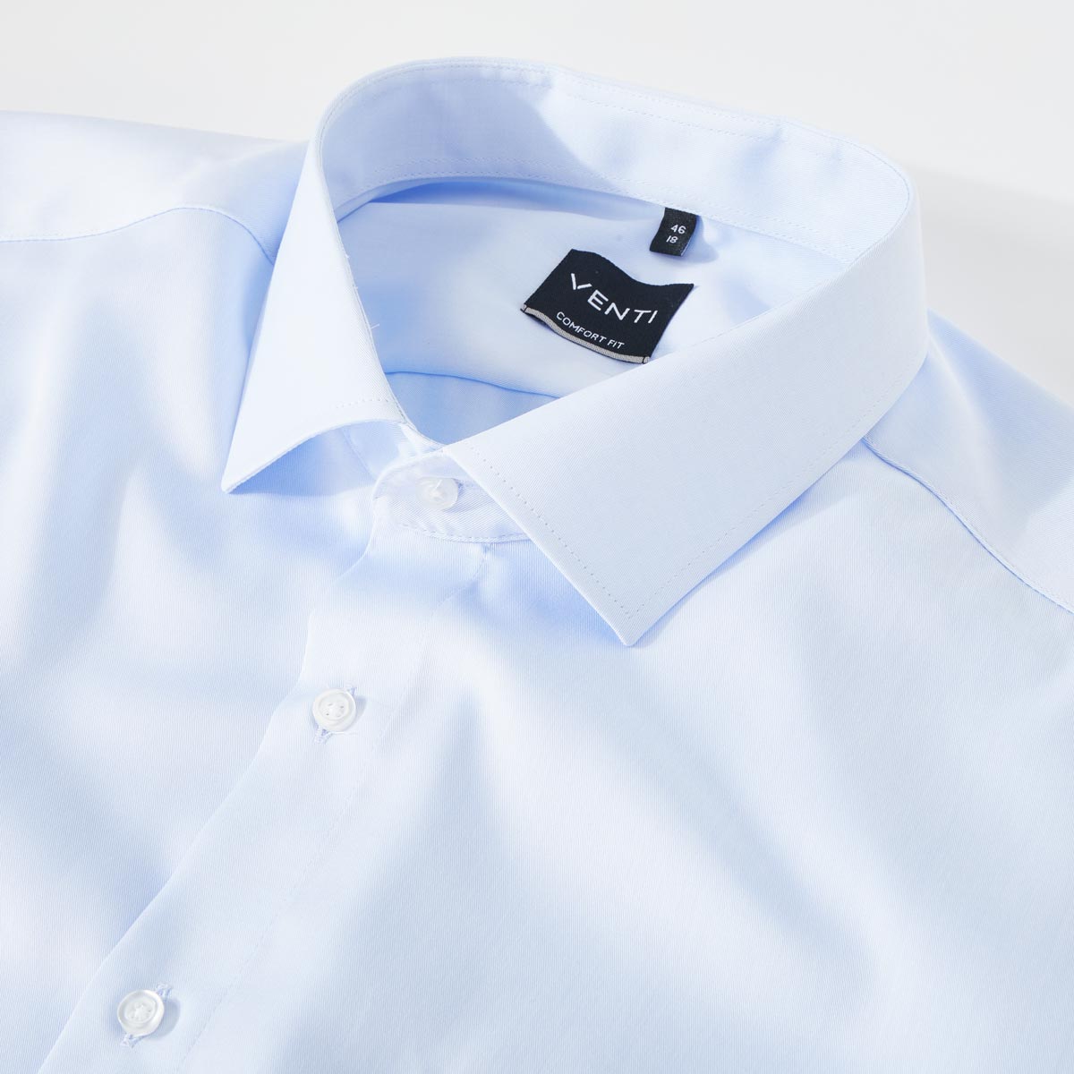 VENTI Businesshemd aus Baumwolle, extra langer Arm blau