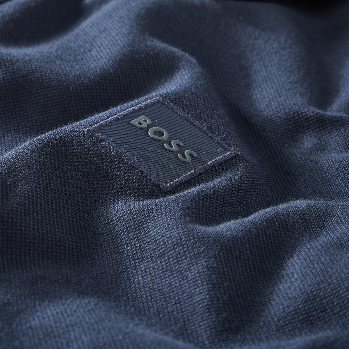 BOSS Poloshirt mit Elasthan dunkelblau