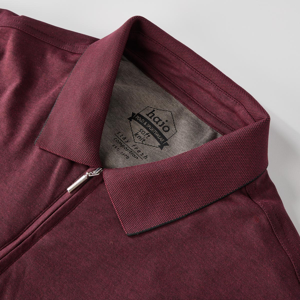 Hajo Poloshirt aus Baumwollmischung weinrot