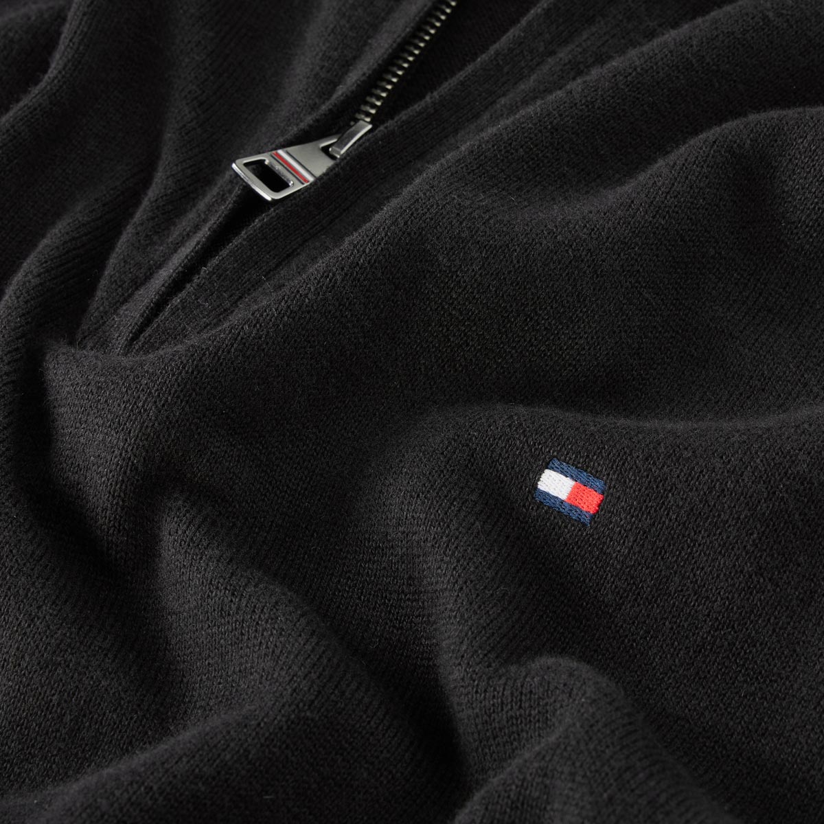 Tommy Hilfiger Troyer mit Kaschmir schwarz