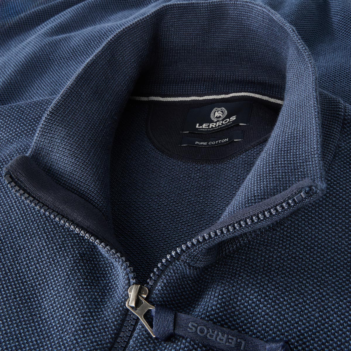 Lerros Strickjacke aus Baumwolle blau