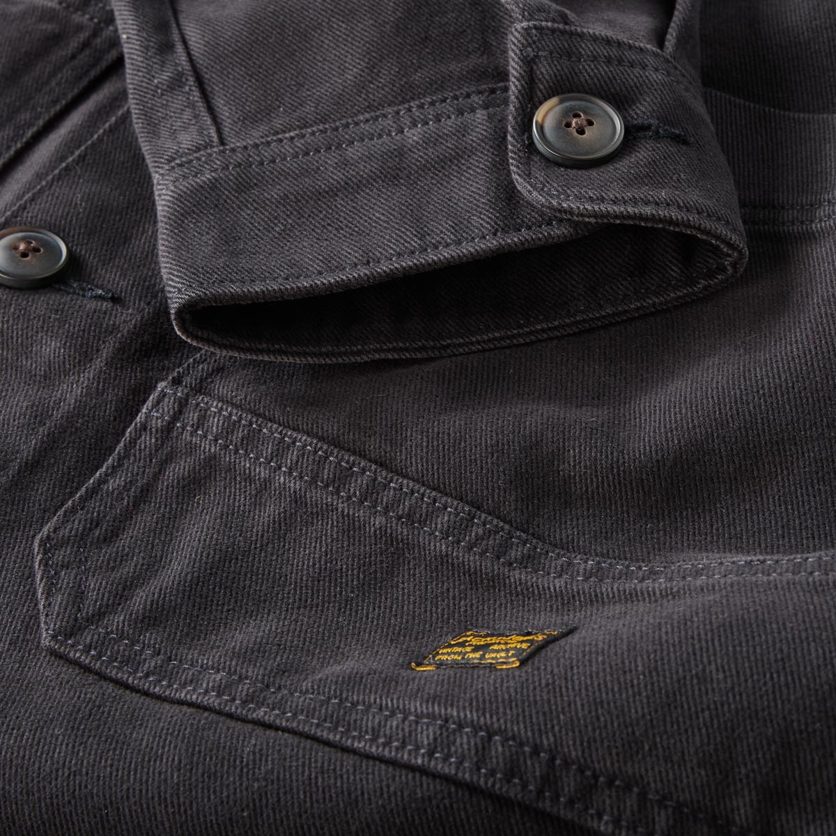 Jack&Jones Jeans-Overshirt aus Biobaumwolle schwarz