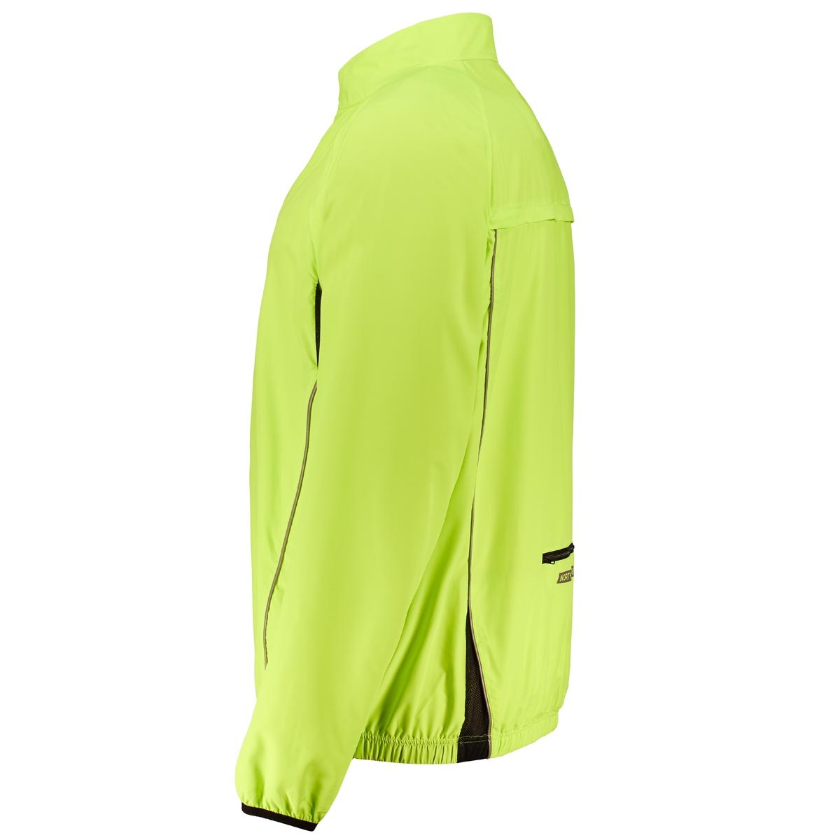 North Ultraleichte Radjacke mit reflektierenden Elementen, winddicht grün