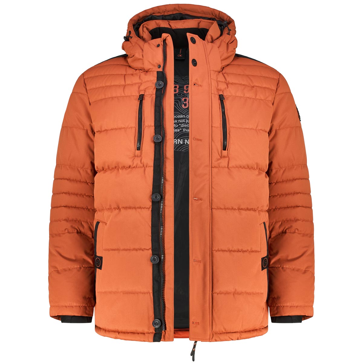 CASA MODA Wattierte Steppjacke, wasser- und windabweisend orange