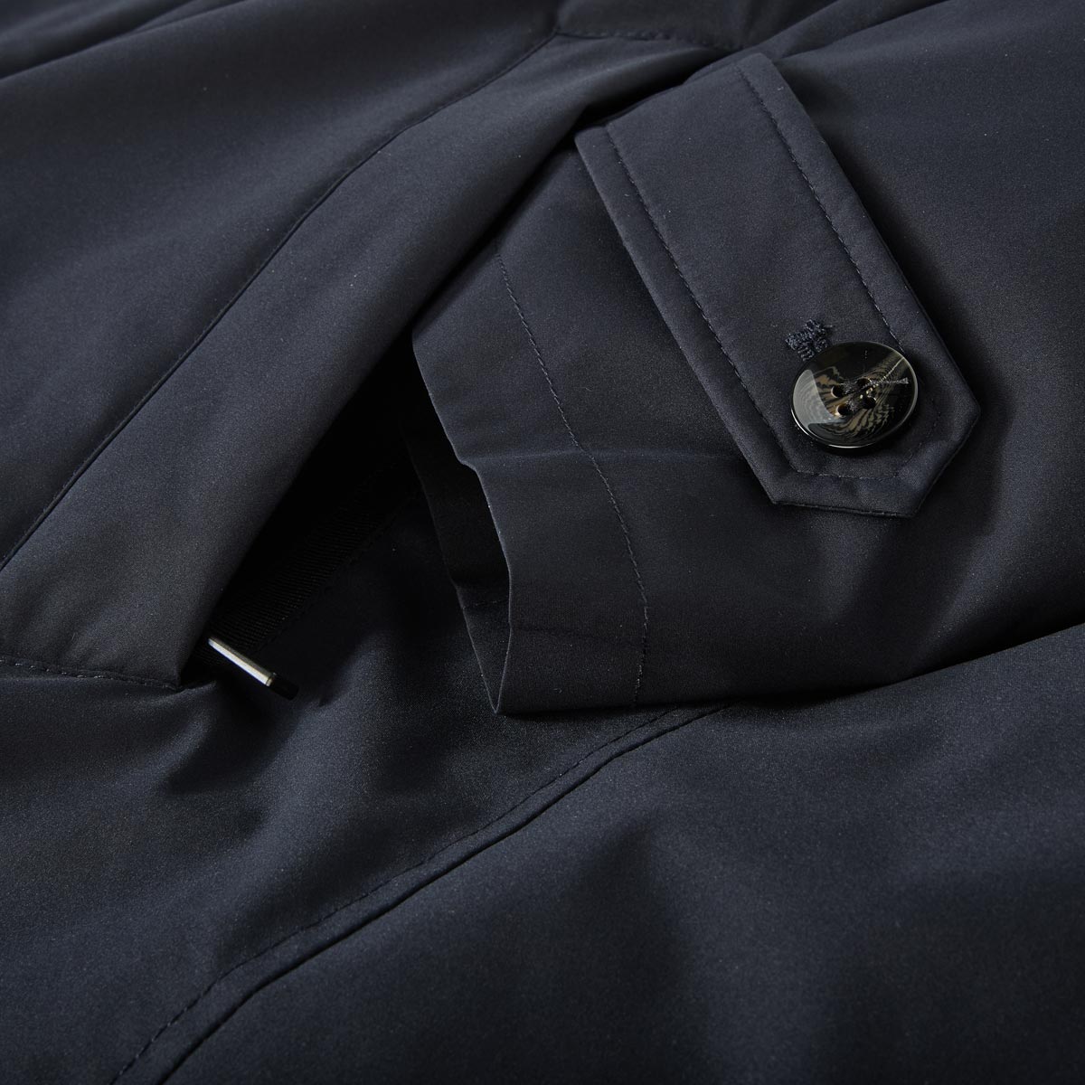 bugatti Kurzmantel mit heraustrennbarem Innenfutter, wasserabweisend dunkelblau