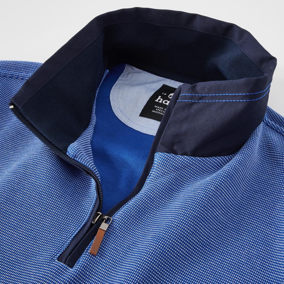 Hajo Sweatshirt "Stay Fresh", bügelfrei dunkelblau