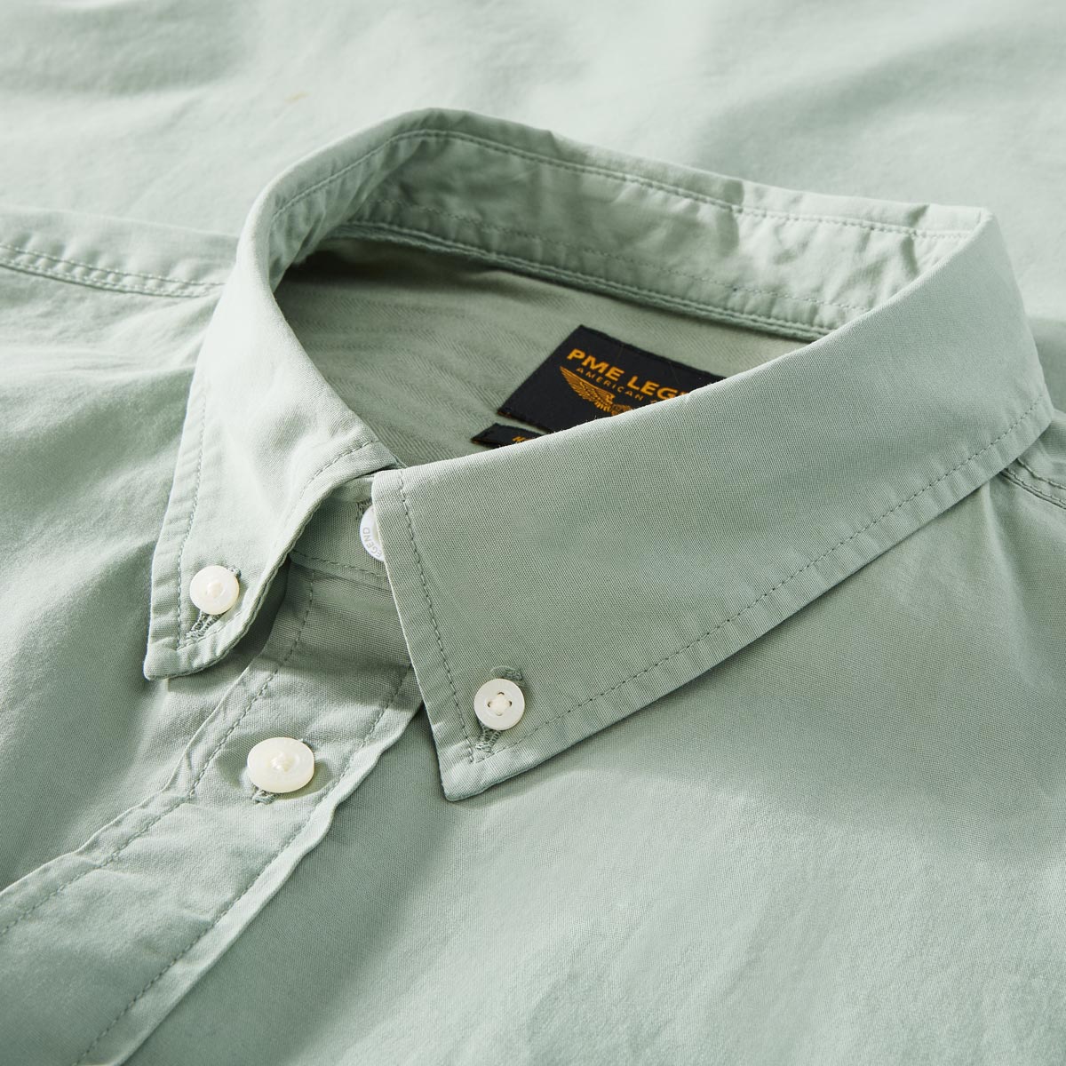 PME LEGEND Freizeithemd aus Baumwolle grün