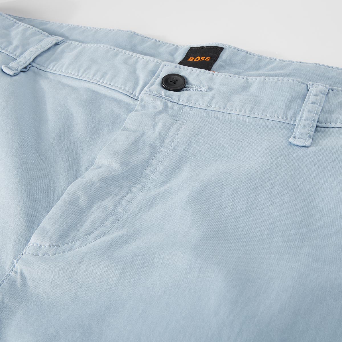 BOSS Stretch-Chinos, Tapered Fit hellblau
