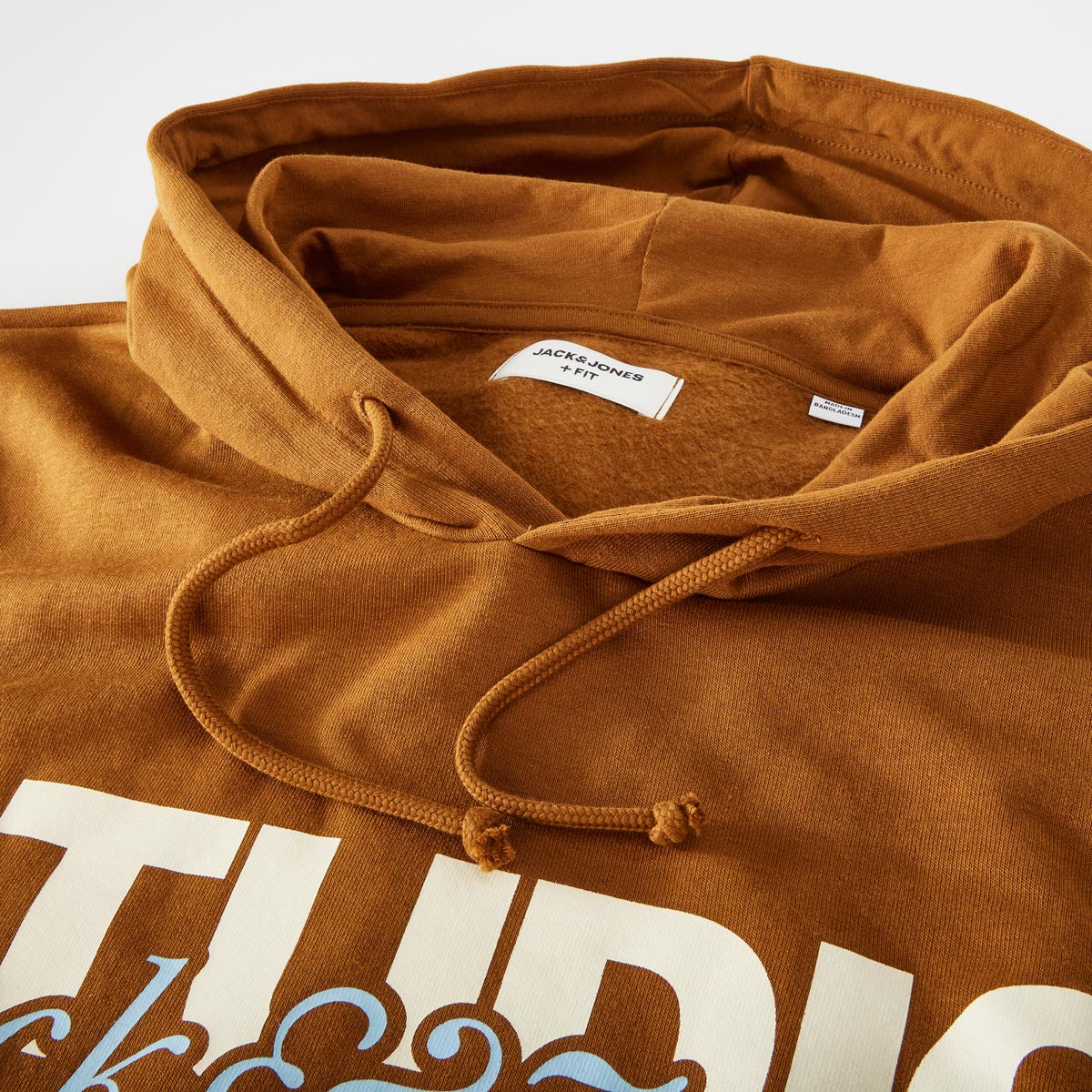 Jack&Jones Hoodie mit Label-Print terra