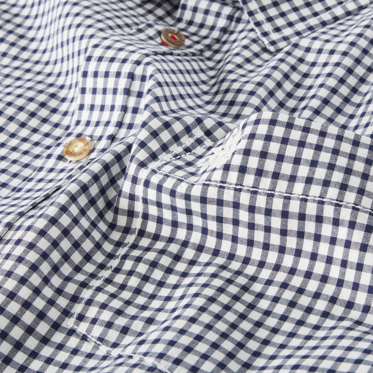 Pfundskerl Trachtenhemd mit Karomuster dunkelblau