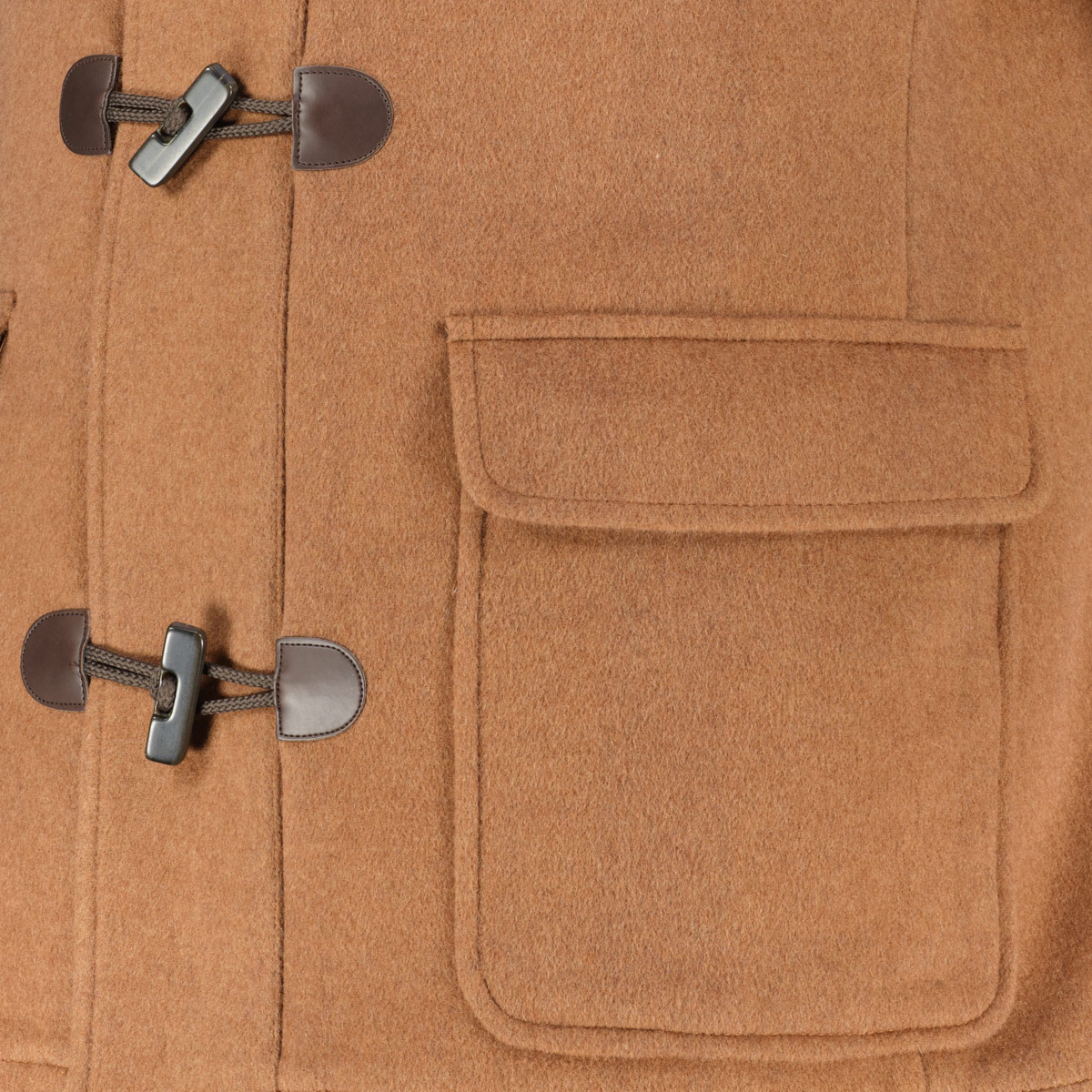 Weis Dufflecoat aus Wollmischung hellbraun