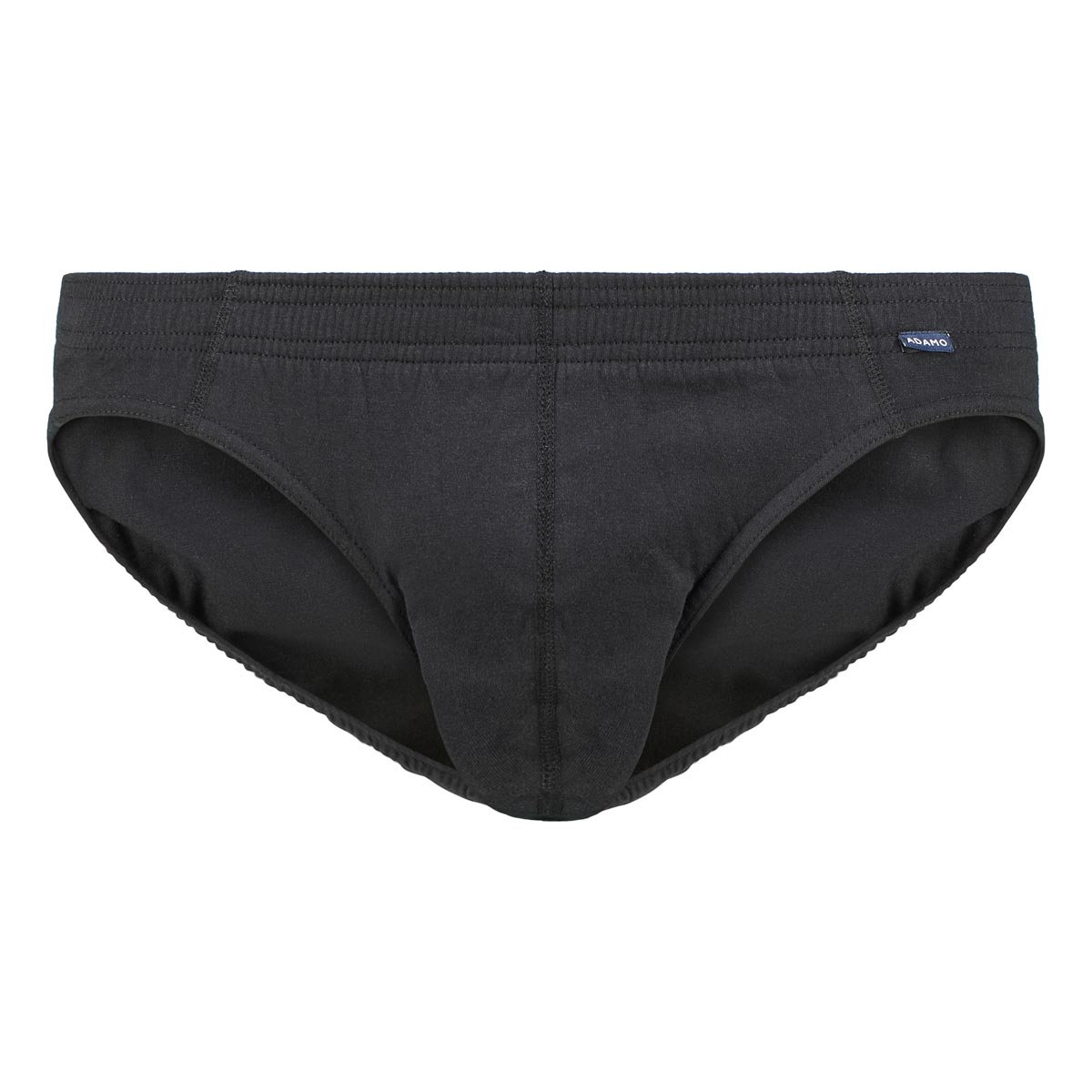 ADAMO 3er-Pack Slips aus Baumwolle schwarz