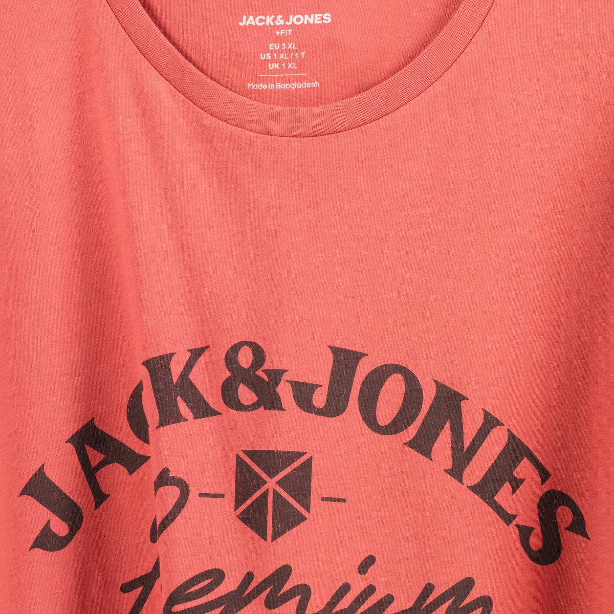 Jack&Jones T-Shirt mit Label-Print rot