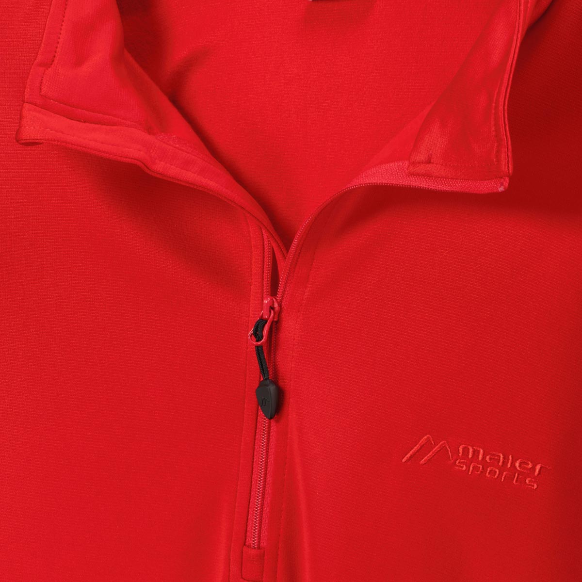 Maier Sports Funktionsshirt mit Stehkragen rot
