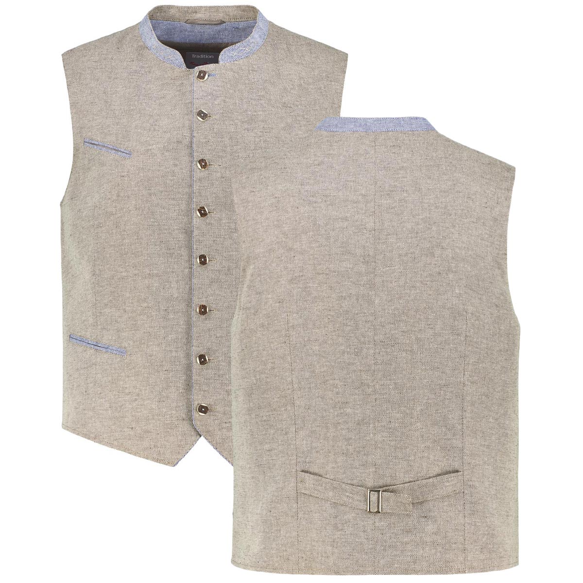 Weis Trachtenweste mit Leinen Farbe beige Größe: 70 günstig online kaufen