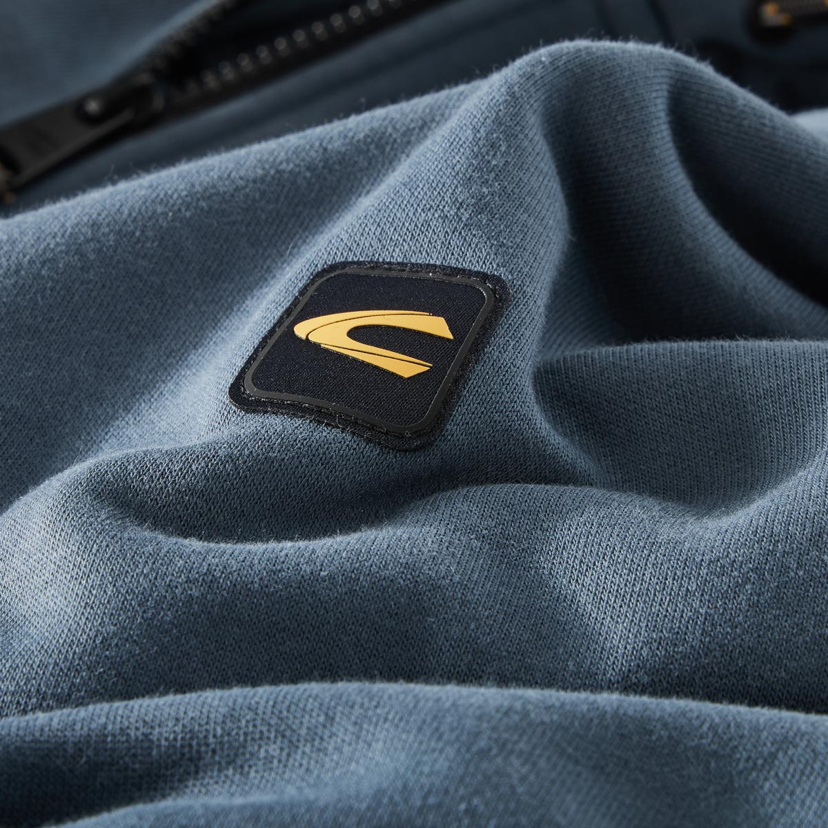 camel active Sweatjacke aus Baumwollmischung dunkelblau