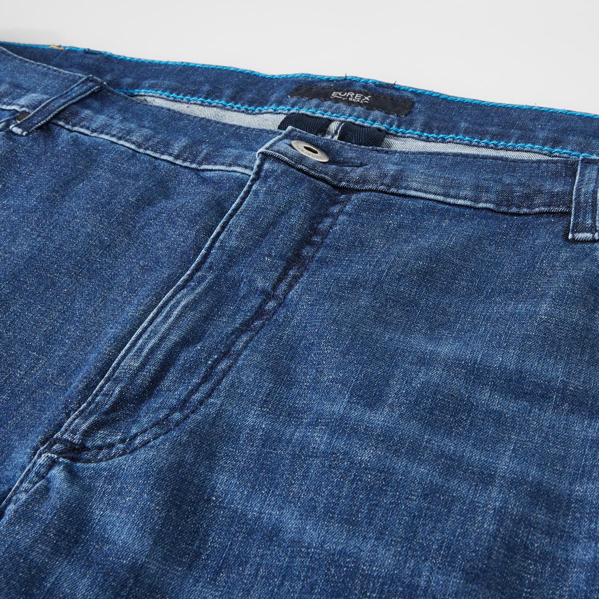 Eurex by Brax 5-Pocket-Shorts "Brad", leicht mittelblau