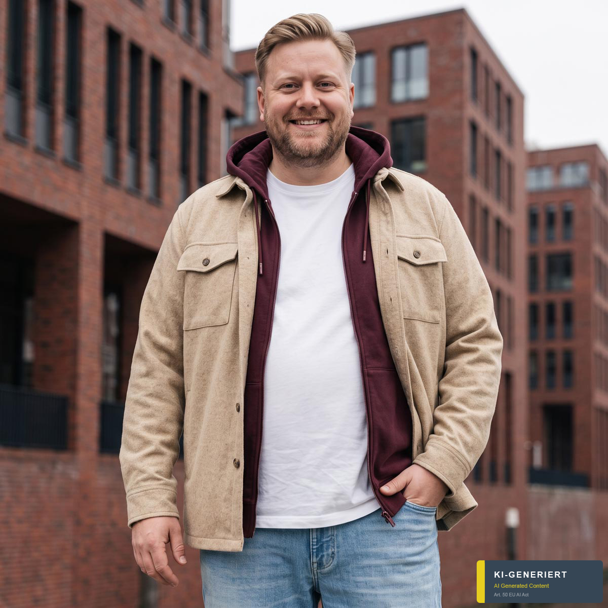 Lerros Overshirt cremeweiß
