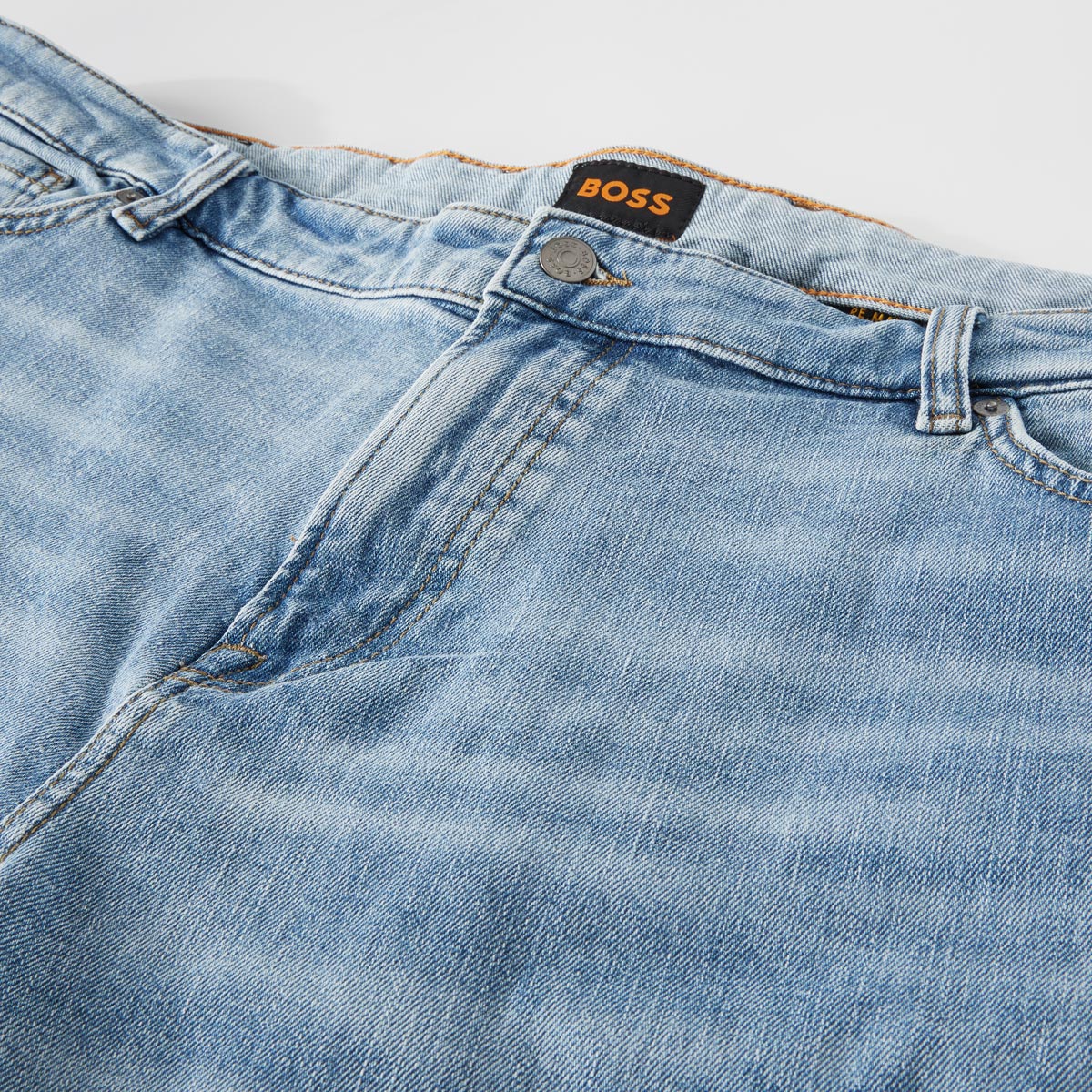 BOSS 5-Pocket-Shorts "RE.MAINE" hellblau