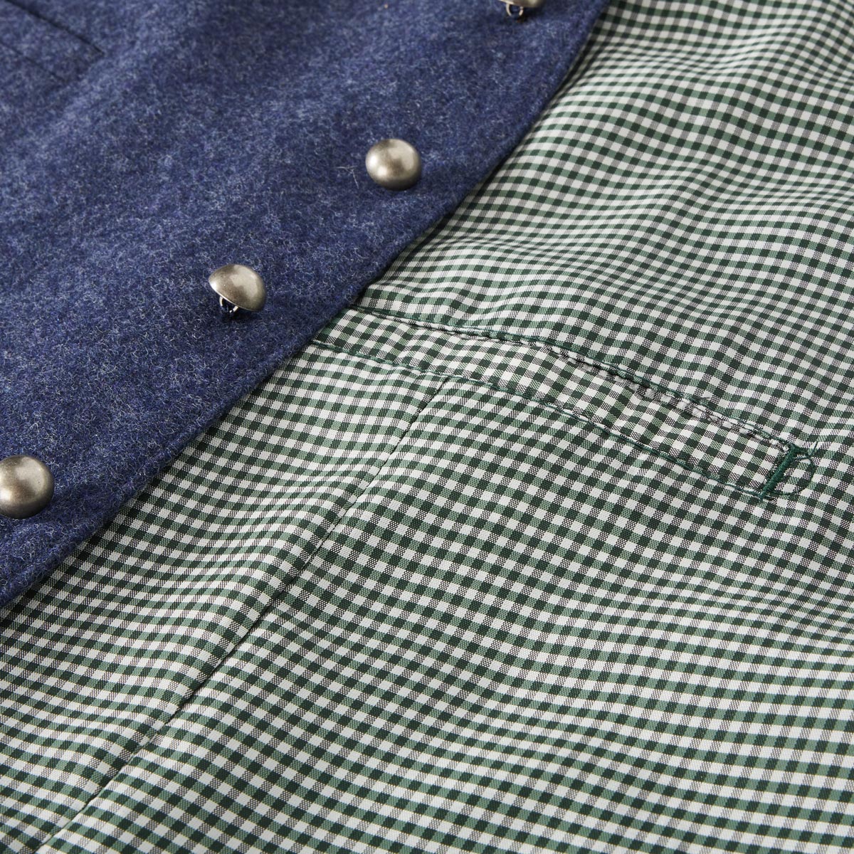 Hammerschmid Trachtenweste aus Wollmischung blau