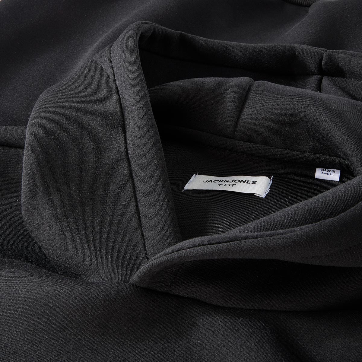 Jack&Jones Hoodie aus Funktionsmaterial schwarz