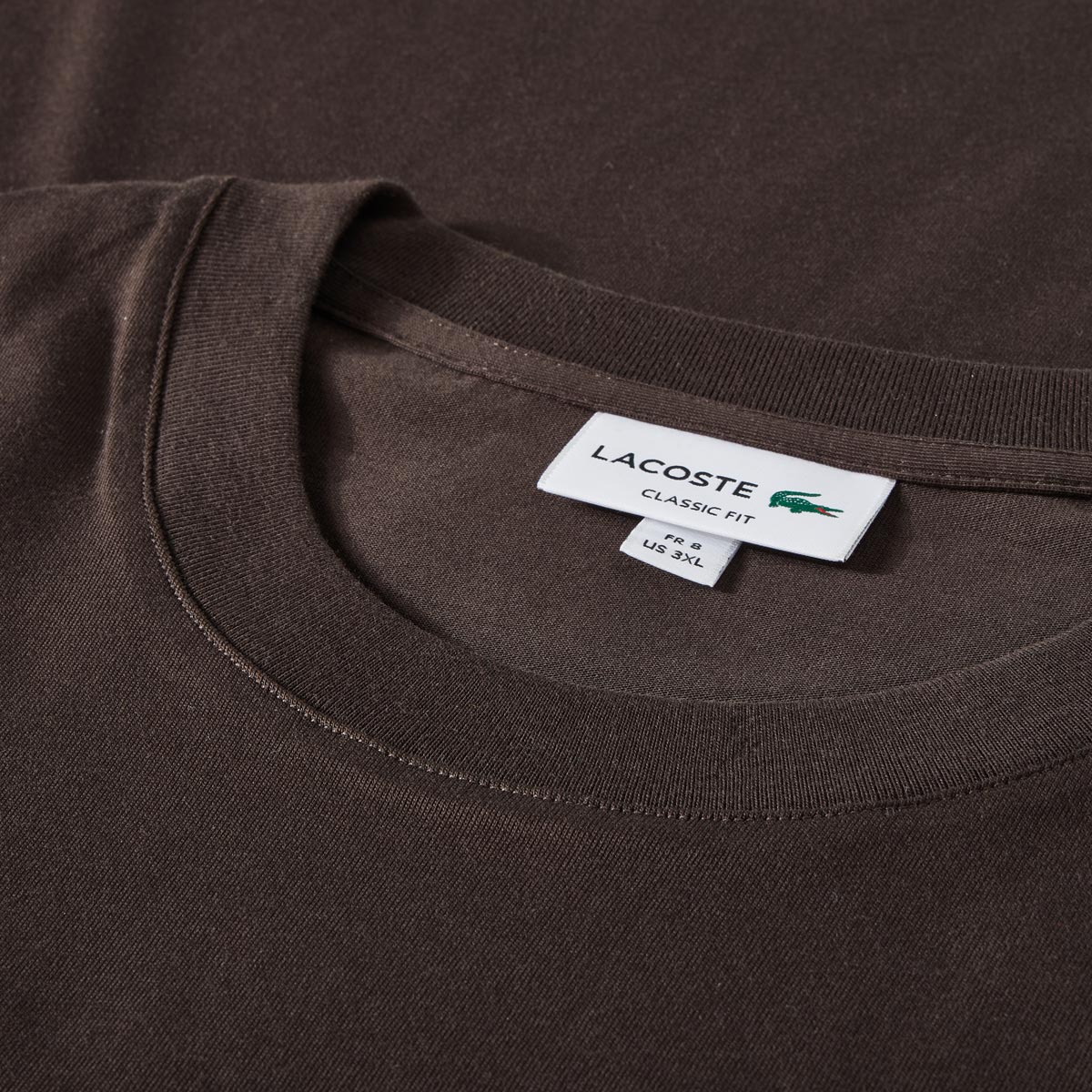 LACOSTE T-Shirt aus Baumwolle braun