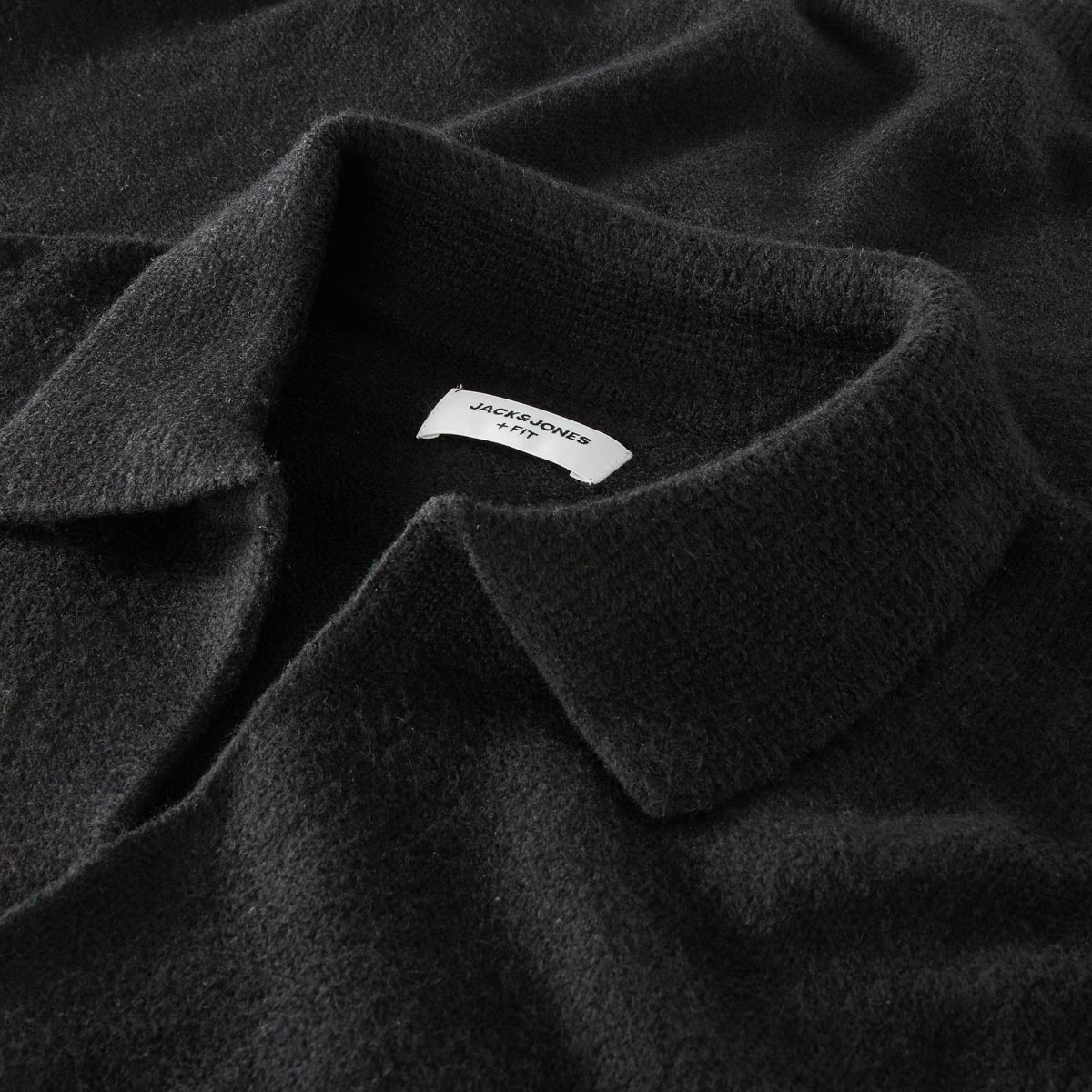 Jack&Jones Pullover aus Materialmix schwarz