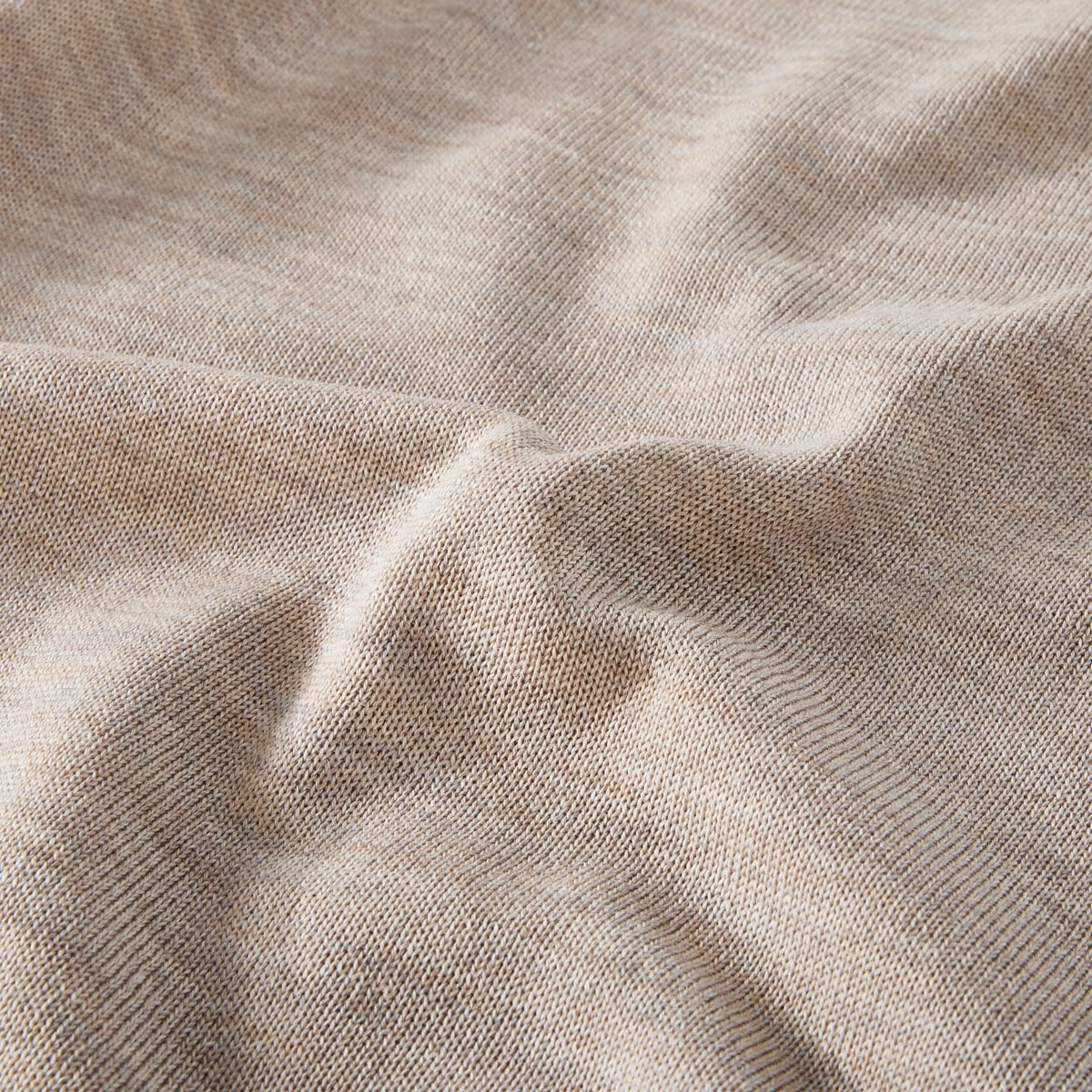 MAERZ MUENCHEN Stehkragenpullover aus Merinowolle beige