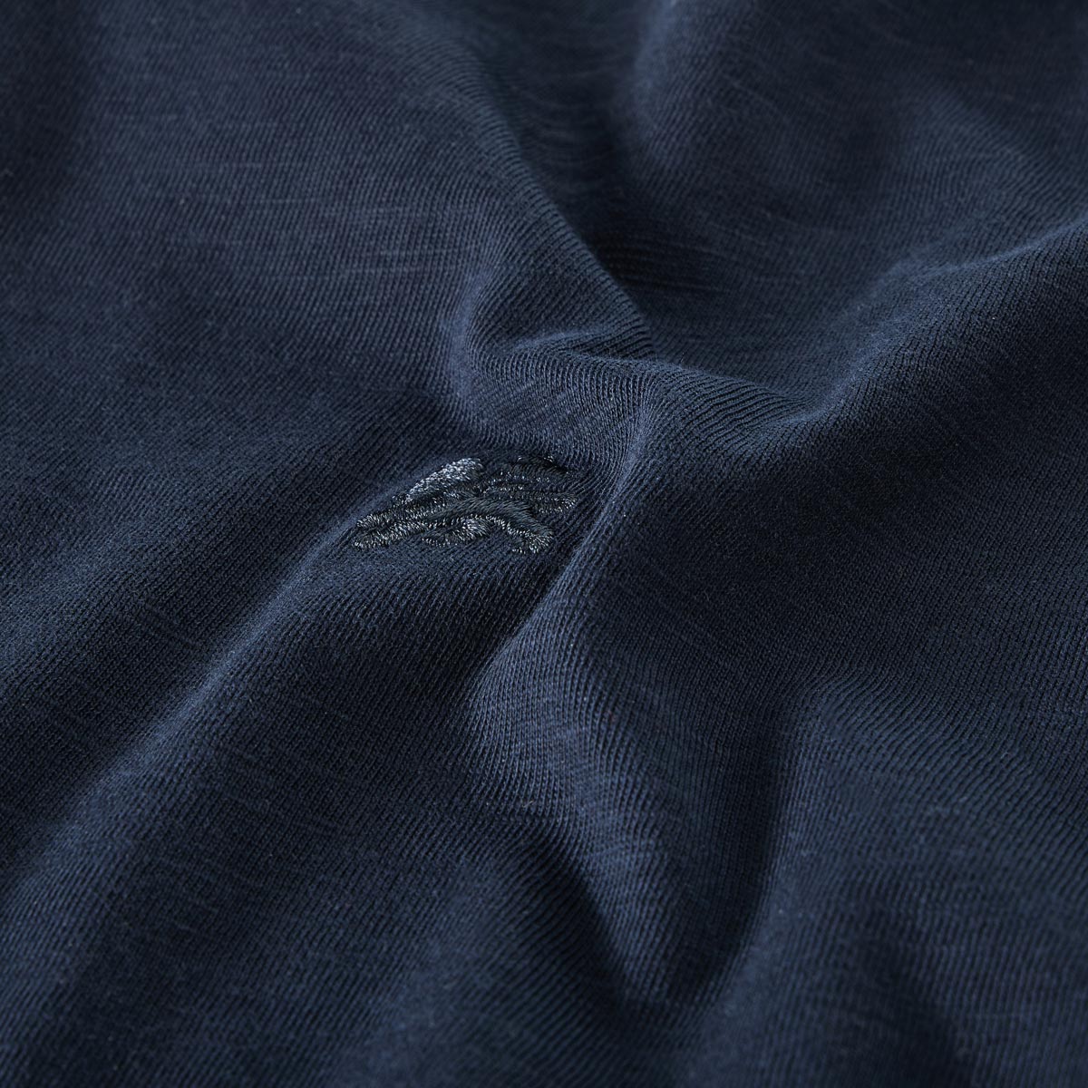 Lerros T-Shirt mit Serafinokragen blau