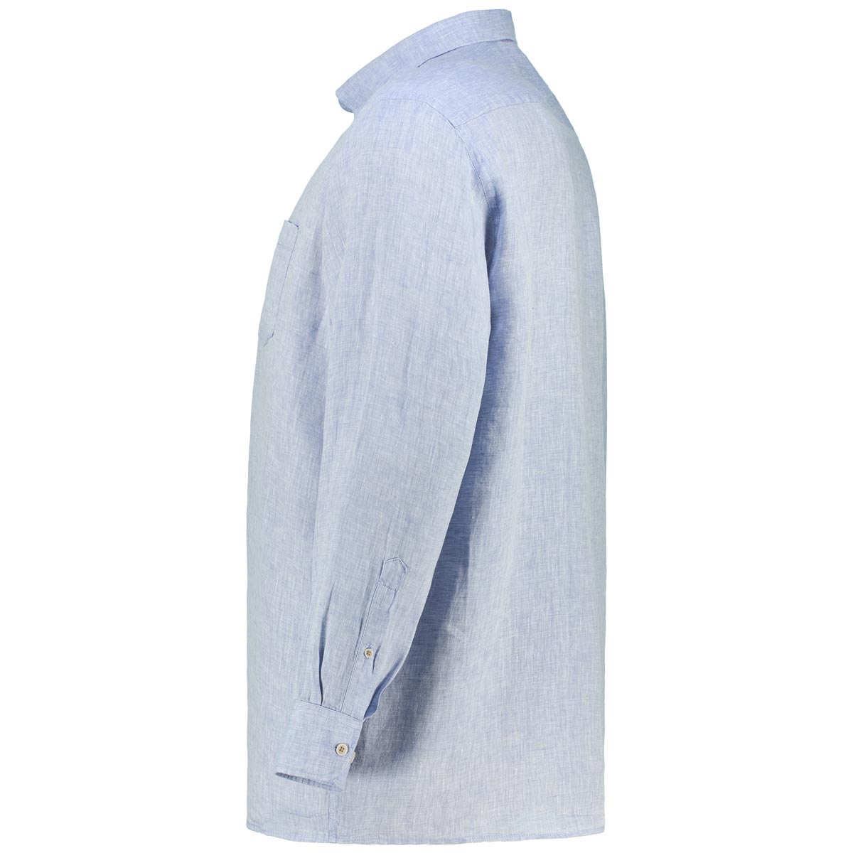 CASA MODA Freizeithemd aus Leinen blau