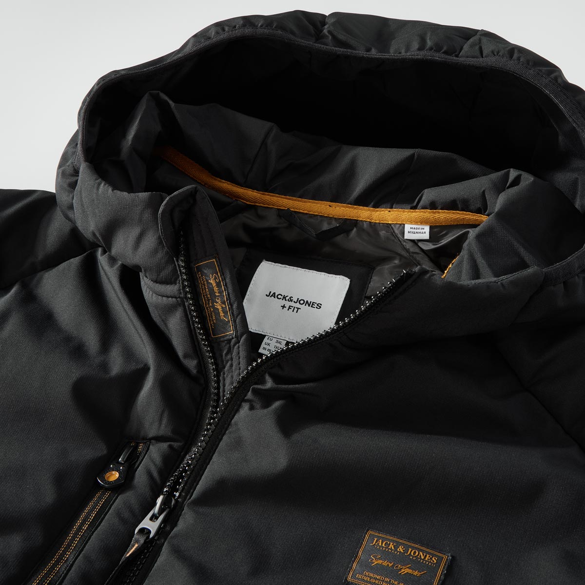 Jack&Jones Steppjacke, wasserabweisend schwarz