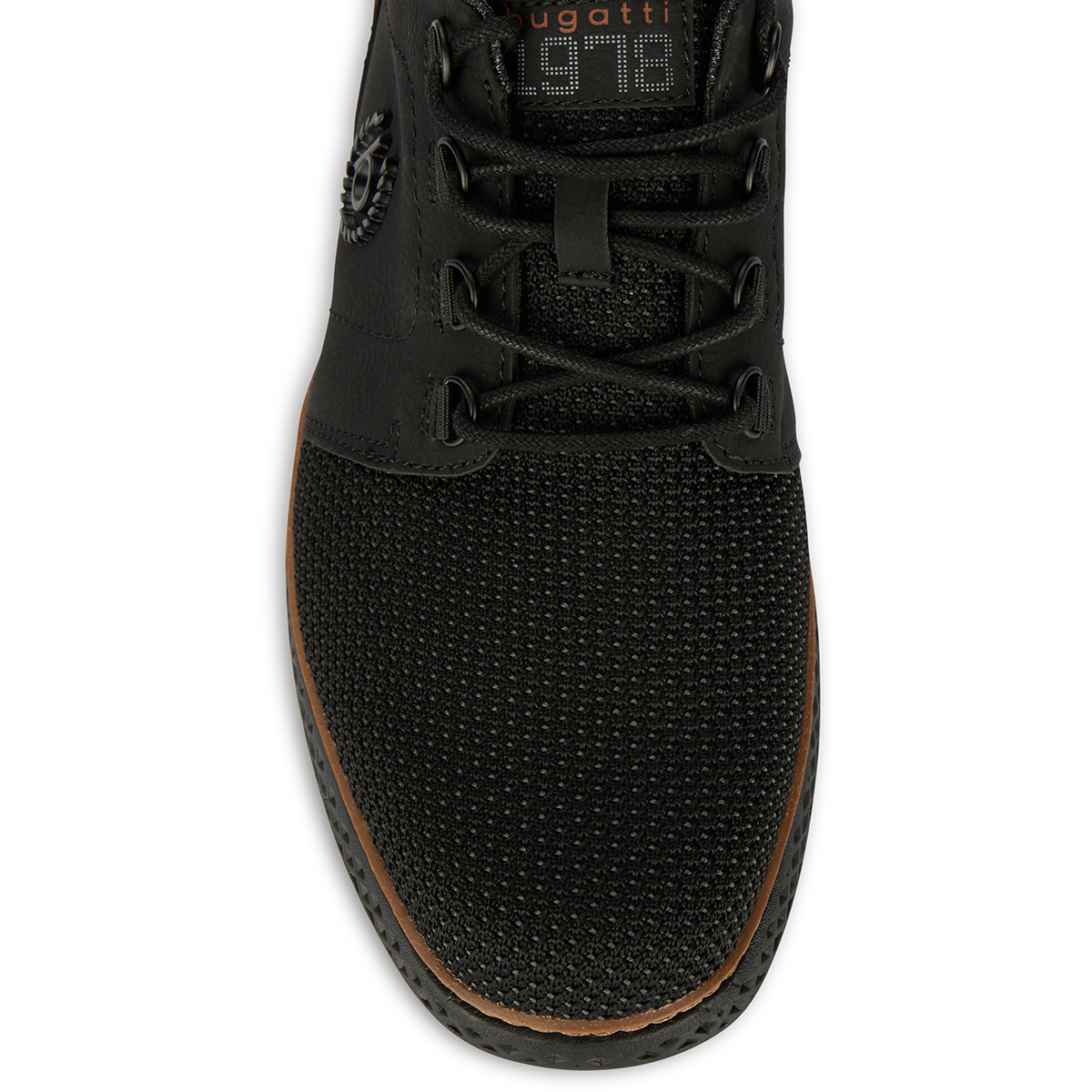 bugatti Schnürschuh mit "Memory Foam" Einlage schwarz