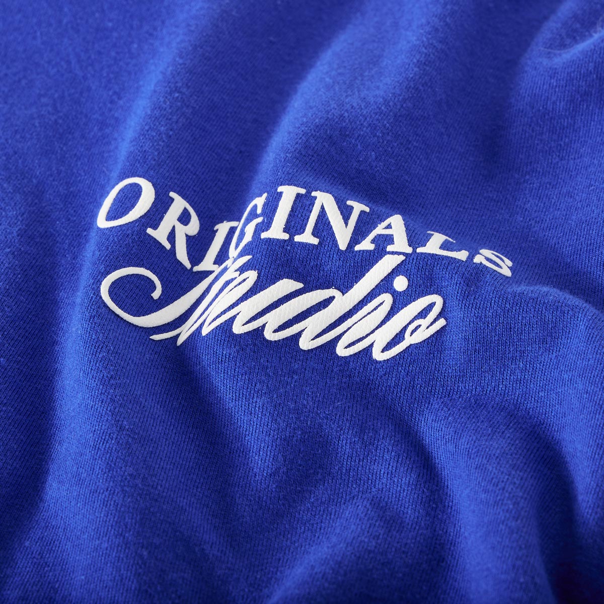 Jack&Jones T-Shirt mit Print auf Vorder- und Rückseite blau