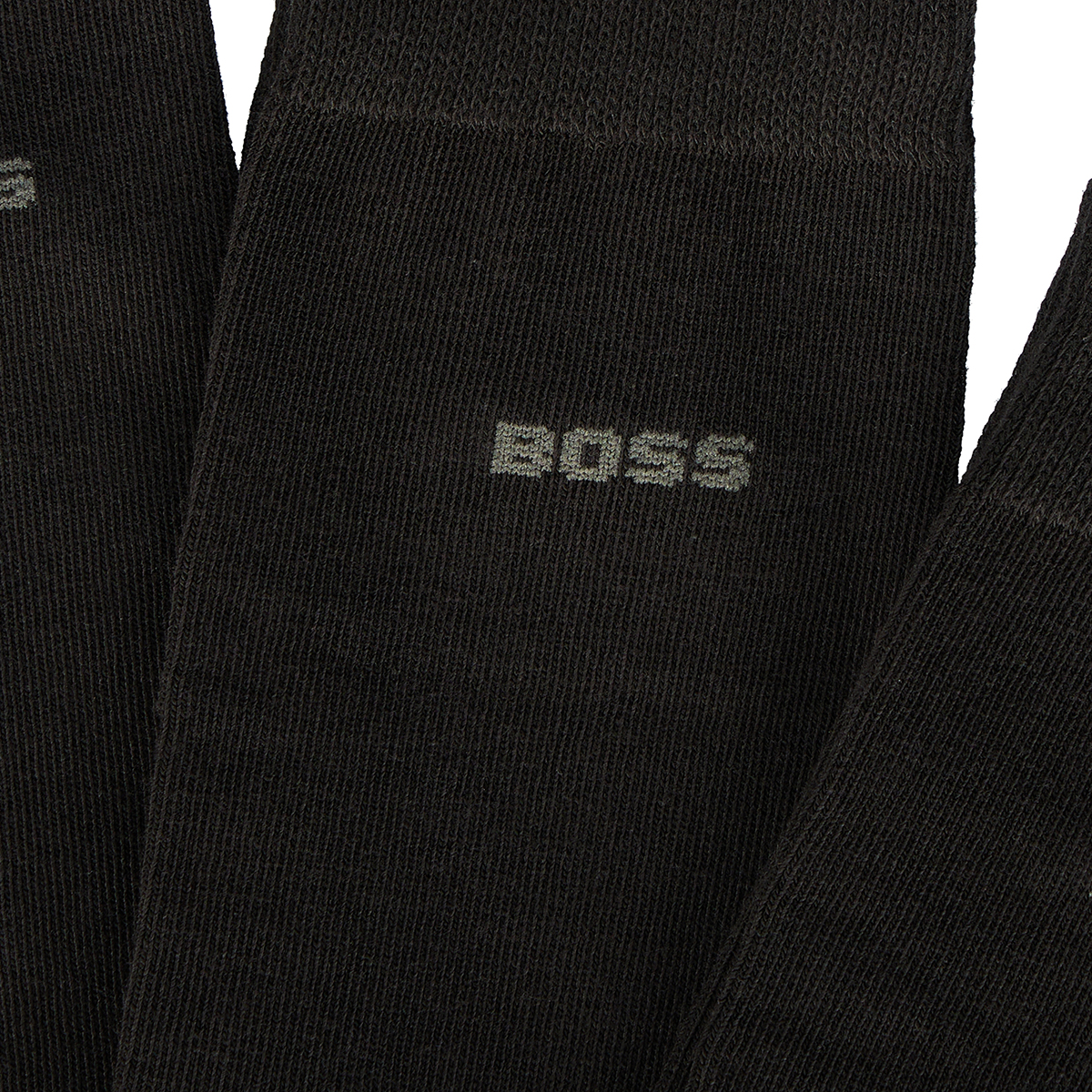 BOSS 3er-Pack Socken mit eingestricktem Logo Farbe schwarz Größe: 43-46 günstig online kaufen