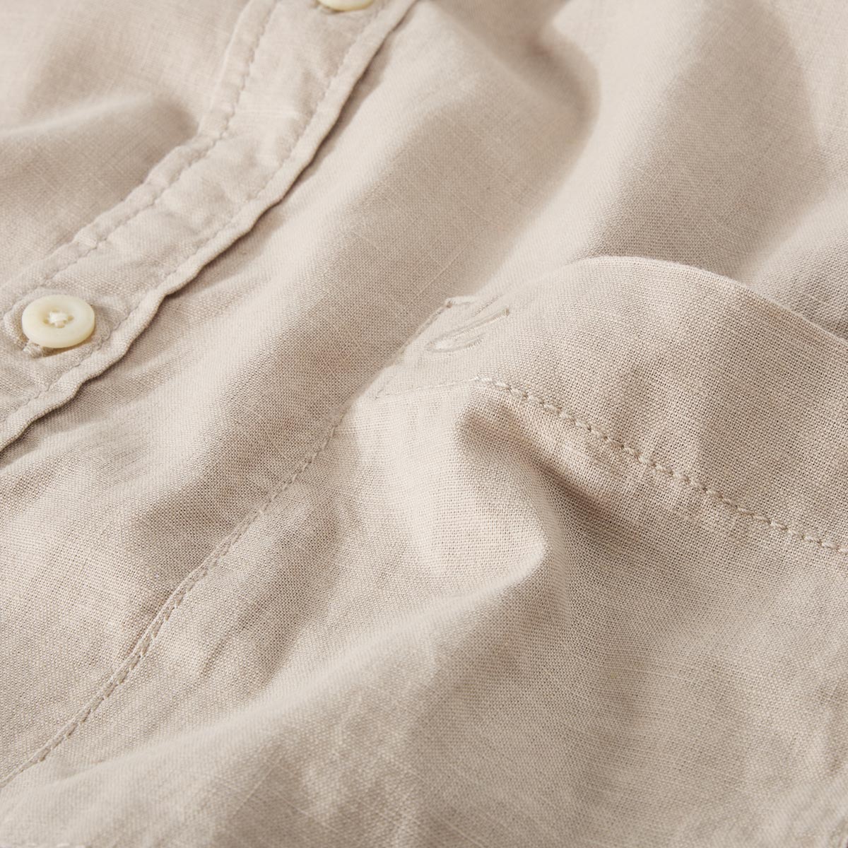 camel active Freizeithemd mit Leinen beige