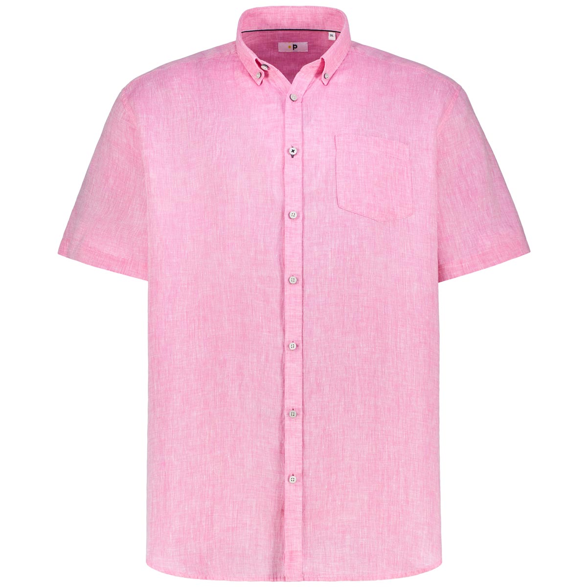 Pfundskerl Freizeithemd aus Leinen Farbe pink Größe: 4XL günstig online kaufen