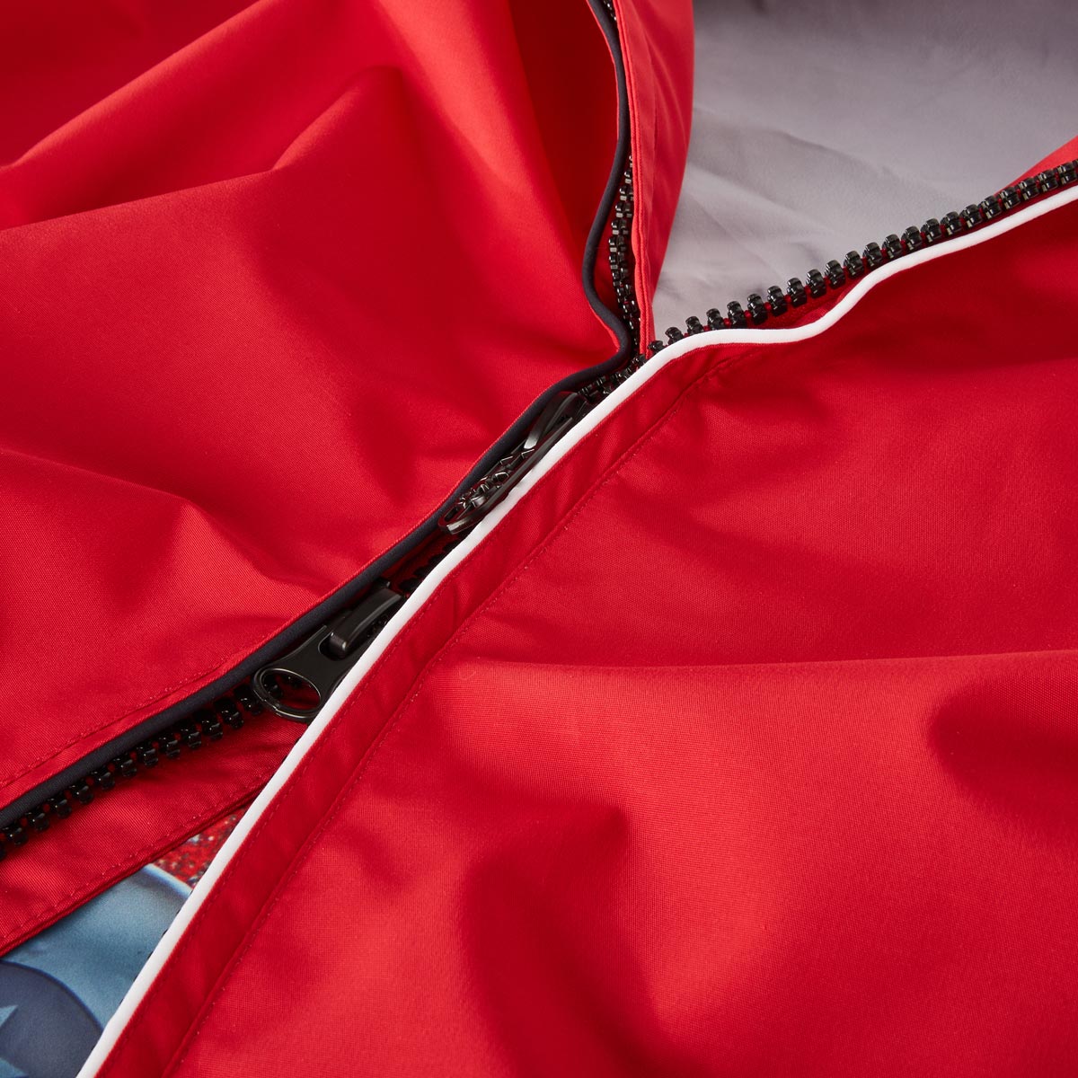 Wellensteyn Leichte Funktionsjacke im Blouson-Stil, wind- und wasserdicht rot/weiß