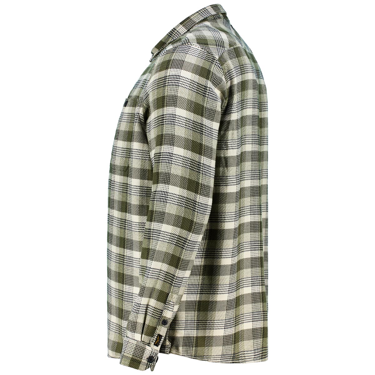 PME LEGEND Flanellhemd mit Biobaumwolle oliv
