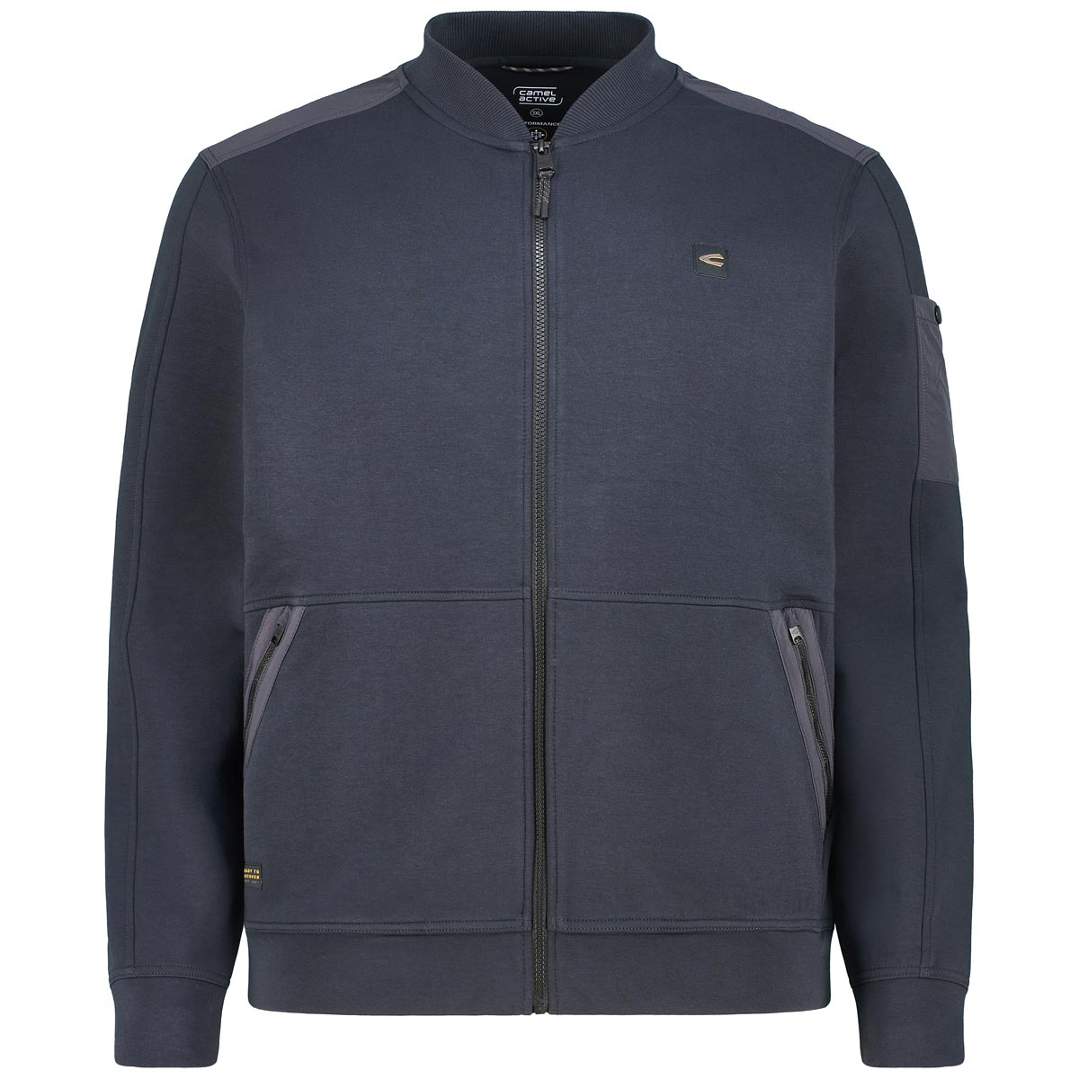camel active Sweatjacke mit Stretch Farbe dunkelblau Größe: 3XL günstig online kaufen