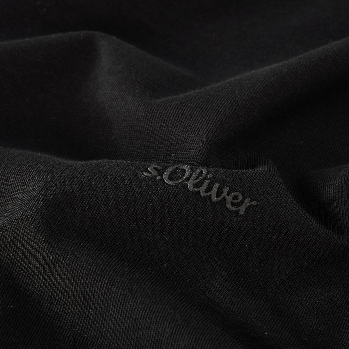 s.Oliver T-Shirt aus Baumwolle schwarz