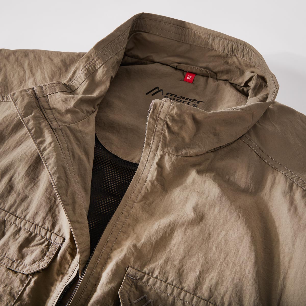 Maier Sports Funktionsweste "Valdemar", schnelltrocknend und atmungsaktiv khaki