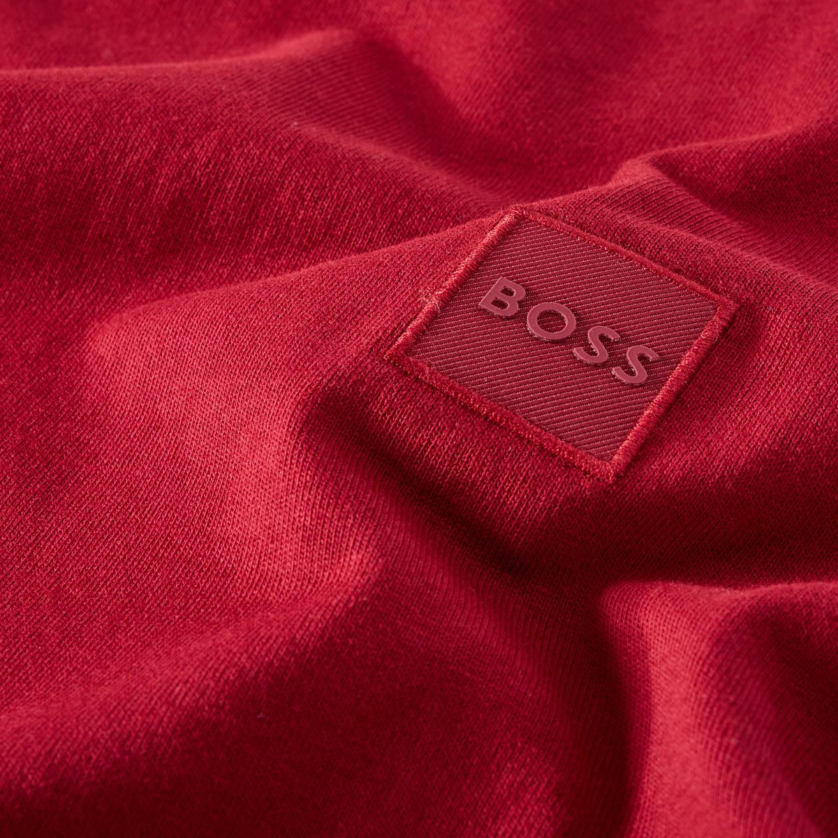 BOSS T-Shirt aus Baumwolle karmin