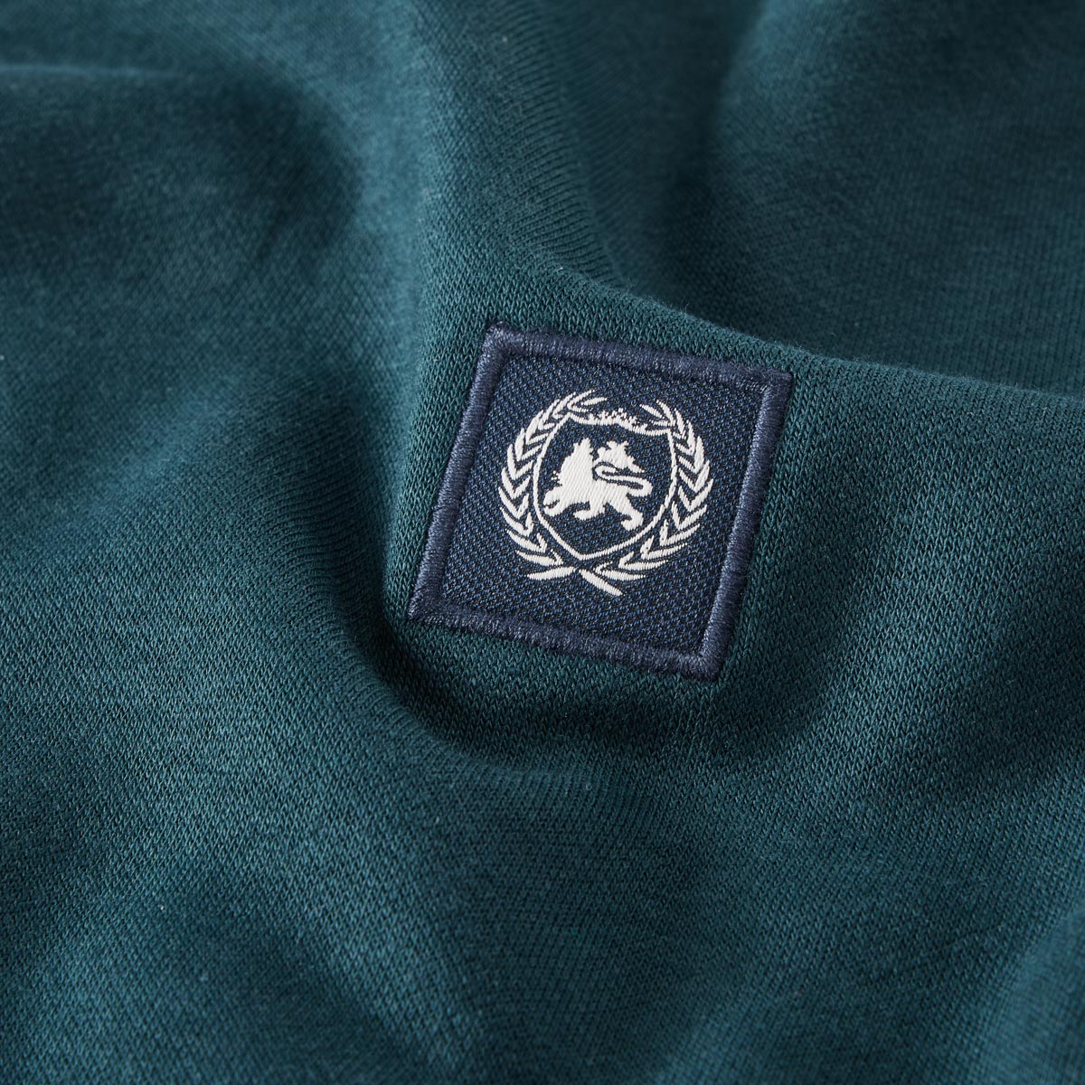 Lerros Sweatshirt aus Materialmix dunkelgrün