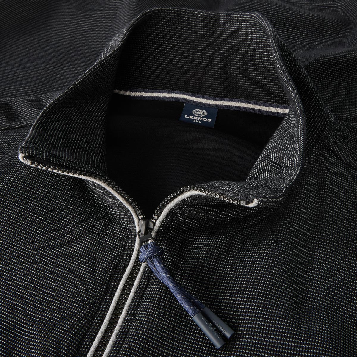 Lerros Sweatshirt aus Baumwolle schwarz